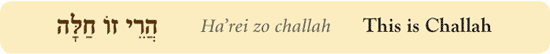Harei Zeh Chalah Harei Zeh Chalah