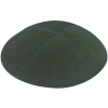 Hunter Green Suede Kippah - Solid