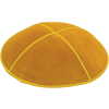 Gold Suede Kippah - Solid