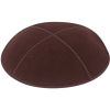 Brown Suede Kippah - Solid