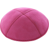 Fuschia Suede Kippah - Solid
