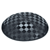 Checkerboard Suede Kippah - Blind Embossed