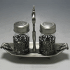 Salt and Pepper Shaker with Pewter Finish (Model 3618)