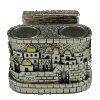 Jerusalem Style Sterling Silver Candlestick With a matchbox insert