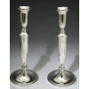 Modern Silver-Plated Candlestick Pair - Style 2331