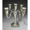 Modern Five-Branch Silverplated Candelabra - 5-Lite
