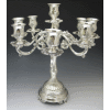 Decorative Nine-Branch Silverplated Candelabra - 9-Lite
