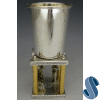 Sterling and Brass Wedding Kiddush Cup, With Groom, Bride, Chuppah