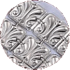 Traditional Large Leaf Square Sterling Silver Atarah - D-50