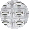 Ovals on Rectangle Buttons Sterling Silver Atarah - D-20