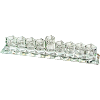 Flat Crystal Strip Menorah - 8020