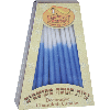 Decorative Chanukah Candles - Blue and White