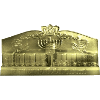 Metal Strip Wall Menorah with Glass Cups