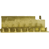 Basic Gold Tin Menorah