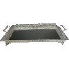Rectangle Silver-Plated Tray With Handles - 14080