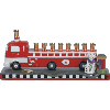 Fire Truck Menorah by Jessica Sporn