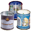 Paraffin 1-Day Yahrzeit Memorial Candle in Tin Cup