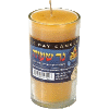 Beeswax 2-Day Yahrzeit Memorial Candle in Glass Cup