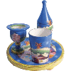 Jerusalem Ceramic Havdalah Set - 5904
