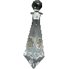 Crystal and Sterling Silver 3-Point Decanter Bottle - 208832