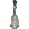 Crystal and Sterling Silver Decanter Bottle - 021
