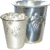 Simple Silver-Plated Kiddush Cup