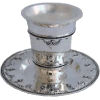 Diamond-Shaped Nickel-Plated Kiddush Cup Set