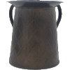 Brown Diamonds Decorative Tin Washing Cup