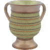 Ropes Decorative Polyresin Washing Cup on Stem