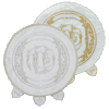 Pesach Brocade Round Matzah Cover - MCB-330