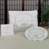 Cups 3-Piece Pesach Brocade Seder Textile Linen Set - PSB-610-S