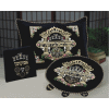 Leshanah Habah 3-Piece Pesach Velvet Seder Textile Linen Set - PSV700