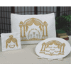 Double-Pillar Arch 3-Piece Pesach Brocade Seder Set - PSB750G