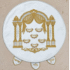 Double-Pillar Arch Brocade Pesach Seder Matzah Cover - MCB750