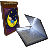 Light Up Shema with Reading Night Lamp - Moon