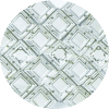 Diagonal Mirror Square Sterling Silver Atarah - D-99