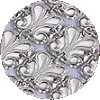Traditional Square Leaf Buttons Atarah - Made of Silver and Nickel - D-200