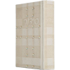 Beige Embossed Leather Hebrew Siddur with Crystals