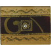 Burgundy Small Glass Match Box with Pomegranate by Lily Art