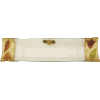 Colorful Oblong Rectangle Glass Olive Dish with Applique by Lily Art