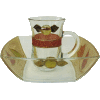 Colorful Glass Mayim Achronim Set by Lily Art