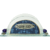 Blue Glass Napkin Holder by Lily Art