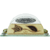Brown Glass Napkin Holder by Lily Art
