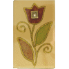 Colorful Large Glass Match Box by Lily Art - Pomegranate