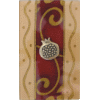 Burgundy Large Glass Match Box by Lily Art - Pomegranate