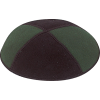 2-Tone Suede Kippah - Wholesale Priced