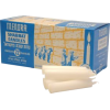 Traditional Shabbat Candles by Menorah