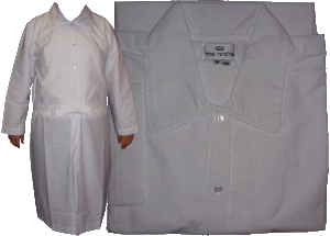 Simple Lace, No Pleats Kittel of Permanent-Press or Cotton - 91045