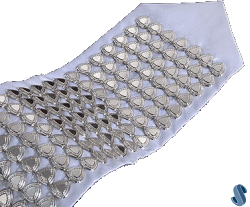 Modern Triangle Mirror Sterling Silver Atarah - Raised Dots - D-140 - TR77