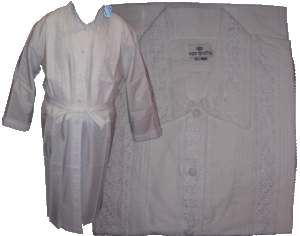 Wild-Flower Lace Kittel - Permanent-Press, Cotton, or Linen - 110160